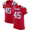 Men’s Nike New England Patriots #45 Donald Trump Red Alternate Stitched NFL Vapor Untouchable Elite Jersey