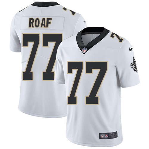 Nike New Orleans Saints #77 Willie Roaf White Men’s Stitched NFL Vapor Untouchable Limited Jersey