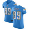 Chargers #99 Jerry Tillery Electric Blue Alternate Men’s Stitched Football Vapor Untouchable Elite Jersey