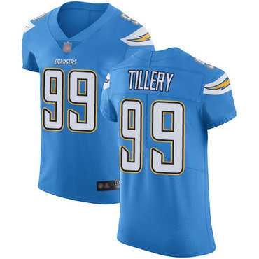 Chargers #99 Jerry Tillery Electric Blue Alternate Men’s Stitched Football Vapor Untouchable Elite Jersey
