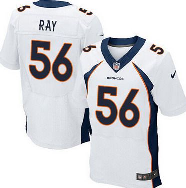 Men’s Denver Broncos #56 Shane Ray 2013 Nike White Elite Jersey