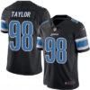 Men’s Detroit Lions #98 Devin Taylor Black 2016 Color Rush Stitched NFL Nike Limited Jersey