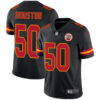 Nike Kansas City Chiefs #50 Justin Houston Black Men’s Stitched NFL Limited Rush Jersey
