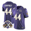 Men’s Baltimore Ravens #44 Marlon Humphrey Purple 2023 F.U.S.E With Patch Throwback Vapor Limited Stitched Jersey