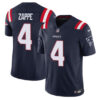 Men’s New England Patriots #4 Bailey Zappe Navy 2023 F.U.S.E. Vapor Limited Football Stitched Jersey