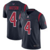 Texans #4 Deshaun Watson Navy Blue Men’s Stitched Football Limited Rush Jersey