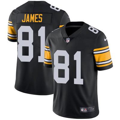Nike Pittsburgh Steelers #81 Jesse James Black Alternate Men’s Stitched NFL Vapor Untouchable Limited Jersey