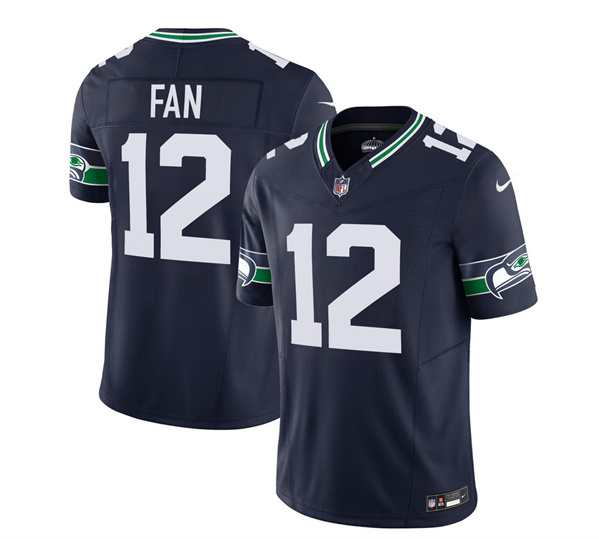 Men’s Seattle Seahawks #12 Fan 2023 F.U.S.E. Navy Limited Football Stitched Jersey