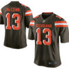 Men’s Cleveland Browns Brown #13 Josh McCown Brown Team Color 2015 NFL Nike Elite Jersey