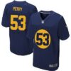 Men’s Green Bay Packers #53 Nick Perry Navy Blue Alternate NFL Nike Elite Jersey