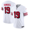 Men’s San Francisco 49ers #19 Deebo Samuel New White 2023 F.U.S.E. Vapor Untouchable Limited Stitched Football Jersey