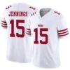 Men’s San Francisco 49ers #15 Jauan Jennings 2022 New White Vapor Untouchable Limited Stitched Jersey