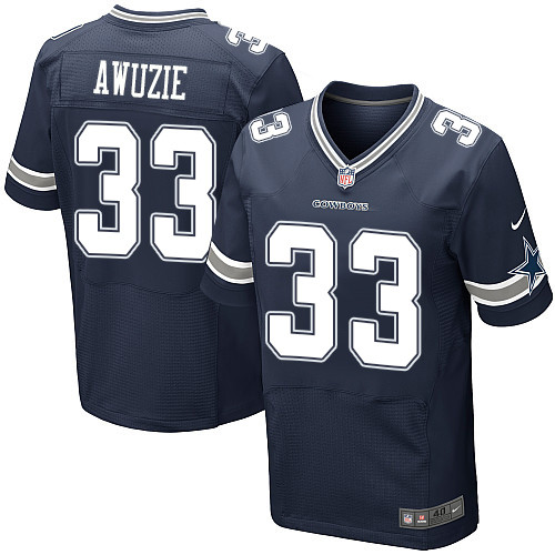 Nike Dallas Cowboys #33 Chidobe Awuzie Navy Blue Team Color Men’s Stitched NFL Elite Jersey