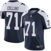 Nike Dallas Cowboys #71 La’el Collins Navy Blue Thanksgiving Men’s Stitched NFL Vapor Untouchable Limited Throwback Jersey