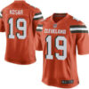 Men’s Cleveland Browns Brown #19 Bernie Kosar Orange Retired Player 2015 NFL Nike Elite Jersey