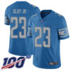 Lions #23 Darius Slay Jr Blue Team Color Men’s Stitched Football 100th Season Vapor Limited Jersey