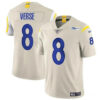 Men’s Los Angeles Rams #8 Jared Verse Bone 2024 Draft Vapor Untouchable Football Stitched Jersey