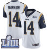 #14 Limited Sean Mannion White Nike NFL Road Men’s Jersey Los Angeles Rams Vapor Untouchable Super Bowl LIII Bound