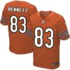 Men’s Chicago Bears #83 Martellus Bennett Orange Alternate NFL Nike Elite Jersey