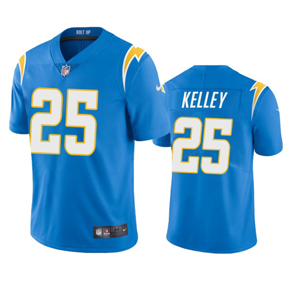 Men’s Los Angeles Chargers #25 Joshua Kelley Blue Vapor Untouchable Limited Stitched Jersey