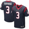 Nike Texans #3 Tom Savage Navy Blue Team Color Men’s Stitched NFL Elite Jersey