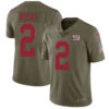 Nike Giants #2 Aldrick Rosas Olive Men’s Stitched NFL Limited 2017 Salute To Service Jersey