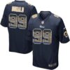 Nike Rams #99 Aaron Donald Navy Blue Team Color Men’s Stitched NFL Limited Strobe Jersey