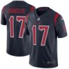 Nike Texans #17 Brock Osweiler Navy Blue Men’s Stitched NFL Limited Rush Jersey