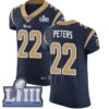 #22 Elite Marcus Peters Navy Blue Nike NFL Home Men’s Jersey Los Angeles Rams Vapor Untouchable Super Bowl LIII Bound