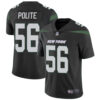 Jets #56 Jachai Polite Black Alternate Men’s Stitched Football Vapor Untouchable Limited Jersey