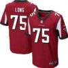 Men’s Atlanta Falcons #75 Jake Long Red Team Color NFL Nike Elite Jersey