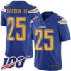 Chargers #25 Melvin Gordon III Electric Blue Men’s Stitched Football Limited Rush 100th Season Jersey