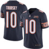 Chicago Bears #10 Mitchell Trubisky Navy Blue Team Color Men’s Stitched Football 100th Season Vapor Limited Jersey