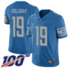 Lions #19 Kenny Golladay Blue Team Color Men’s Stitched Football 100th Season Vapor Limited Jersey