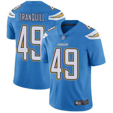 Chargers #49 Drue Tranquill Electric Blue Alternate Men’s Stitched Football Vapor Untouchable Limited Jersey
