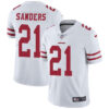 Nike San Francisco 49ers #21 Deion Sanders White Men’s Stitched NFL Vapor Untouchable Limited Jersey