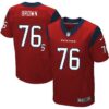 Men’s Houston Texans #76 Duane Brown Red Alternate NFL Nike Elite Jersey