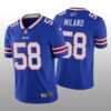 Men’s Buffalo Bills #58 Matt Milano 2022 Royal Vapor Untouchable Limited Stitched Jersey