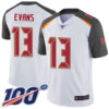 Buccaneers #13 Mike Evans White Men’s Stitched Football 100th Season Vapor Limited Jersey