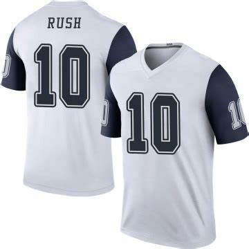 Men’s Nike Dallas Cowboys #10 Cooper Rush White Stitched NFL Limited Rush Jersey