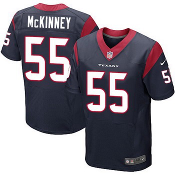 Men’s Houston Texans #55 Benardrick McKinney Navy Blue Team Color NFL Nike Elite Jersey