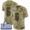 #6 Limited Ryan Allen Camo Nike NFL Youth Jersey New England Patriots 2018 Salute to Service Super Bowl LIII Bound