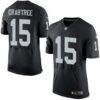 Men’s Oakland Raiders #15 Michael Crabtree Black Team Color 2015 NFL Nike Elite Jersey