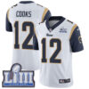 Men’s Los Angeles Rams #12 Brandin Cooks White Nike NFL Road Vapor Untouchable Super Bowl LIII Bound Limited Jersey