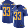 Nike Chargers #33 Tre Boston Electric Blue Men’s Stitched NFL Limited Rush Jersey