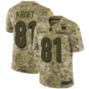 Nike Bengals #81 Tyler Kroft Camo Men’s Stitched NFL Limited 2018 Salute To Service Jersey