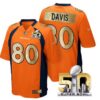 Pro Order Denver Broncos Jersey 80 Vernon Davis Orange Super Bowl 50 Limited Jerseys