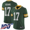 Packers #17 Davante Adams Green Team Color Men’s Stitched Football 100th Season Vapor Limited Jersey