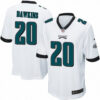 Men’s Philadelphia Eagles #20 Brian Dawkins White Stitched NFL Reited Player Nike Game Jersey