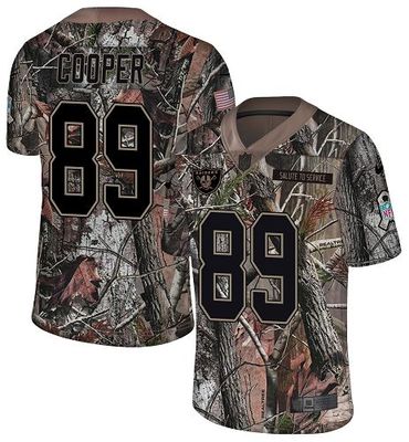 Nike Raiders #89 Amari Cooper Camo Men’s Stitched NFL Limited Rush Realtree Jersey